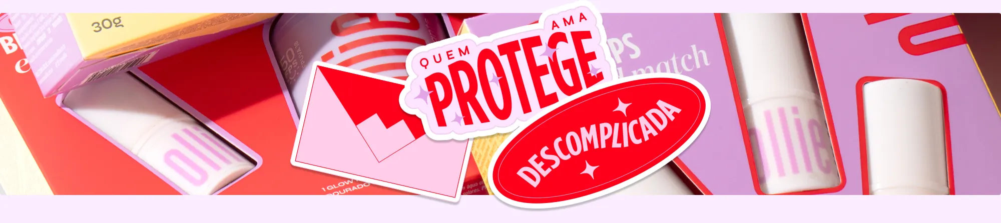 Produtos Ollie para proteção solar - meuollie