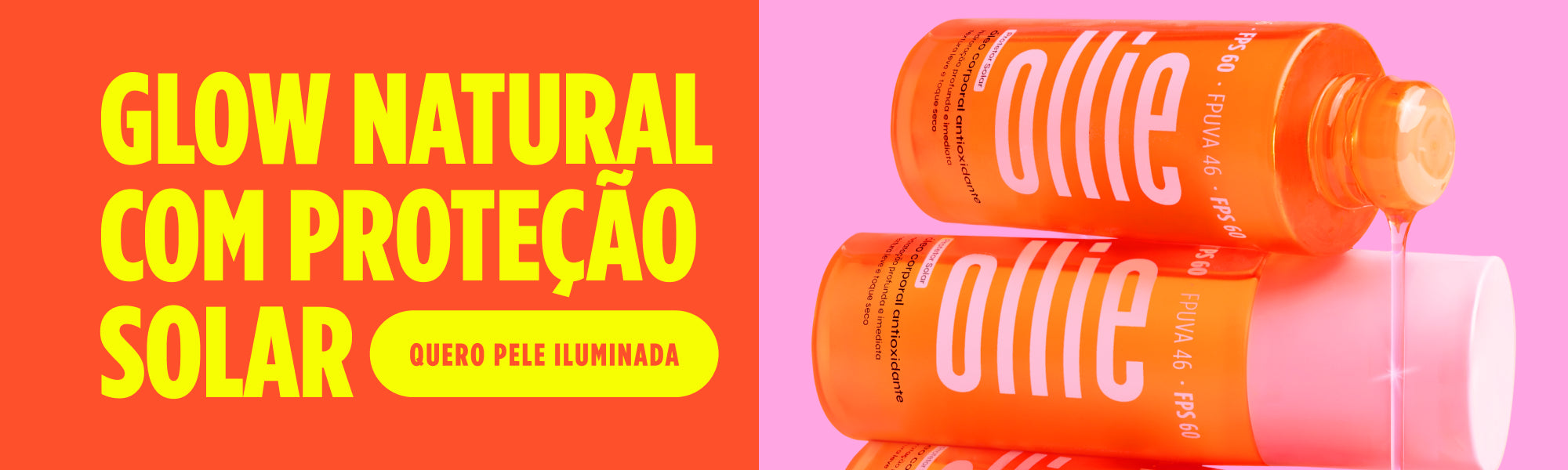 Produtos Ollie para proteção solar - meuollie