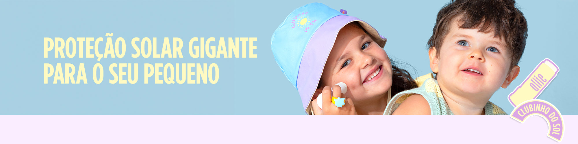 Produtos Ollie para proteção solar - meuollie