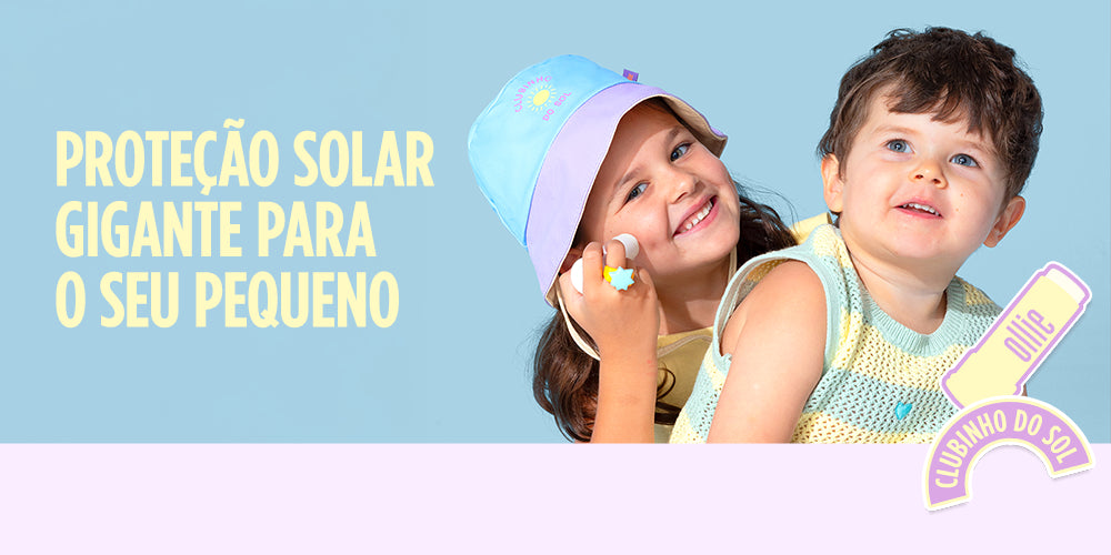 Produtos Ollie para proteção solar - meuollie